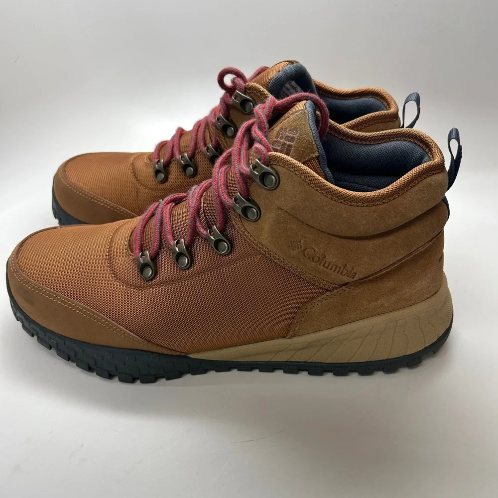 Columbia Trailstorm Mid Waterproof Hiking Boots Mens 9.5‎ Brown BM9774-286 NWOB